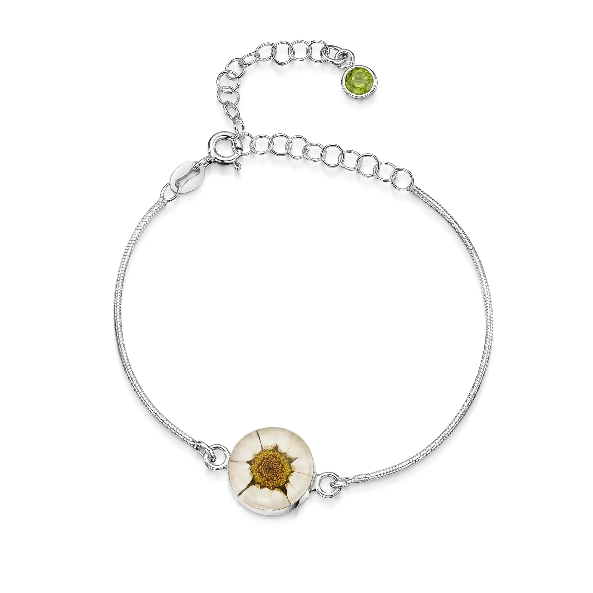 Personalisierte Blumenarmbänder aus Sterlingsilber mit Geburtssteinen | Shrieking Violet®