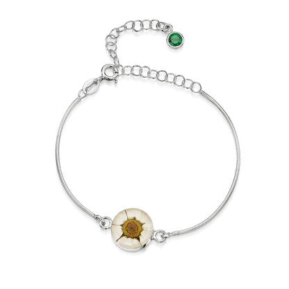 Personalisierte Blumenarmbänder aus Sterlingsilber mit Geburtssteinen | Shrieking Violet®