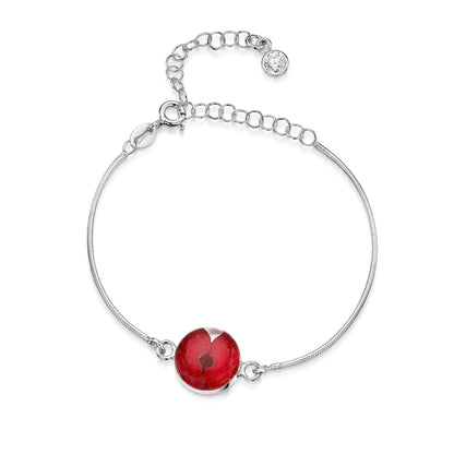 Personalisierte Blumenarmbänder aus Sterlingsilber mit Geburtssteinen | Shrieking Violet®