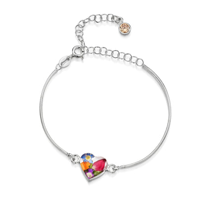 Personalisierte Blumenarmbänder aus Sterlingsilber mit Geburtssteinen | Shrieking Violet®