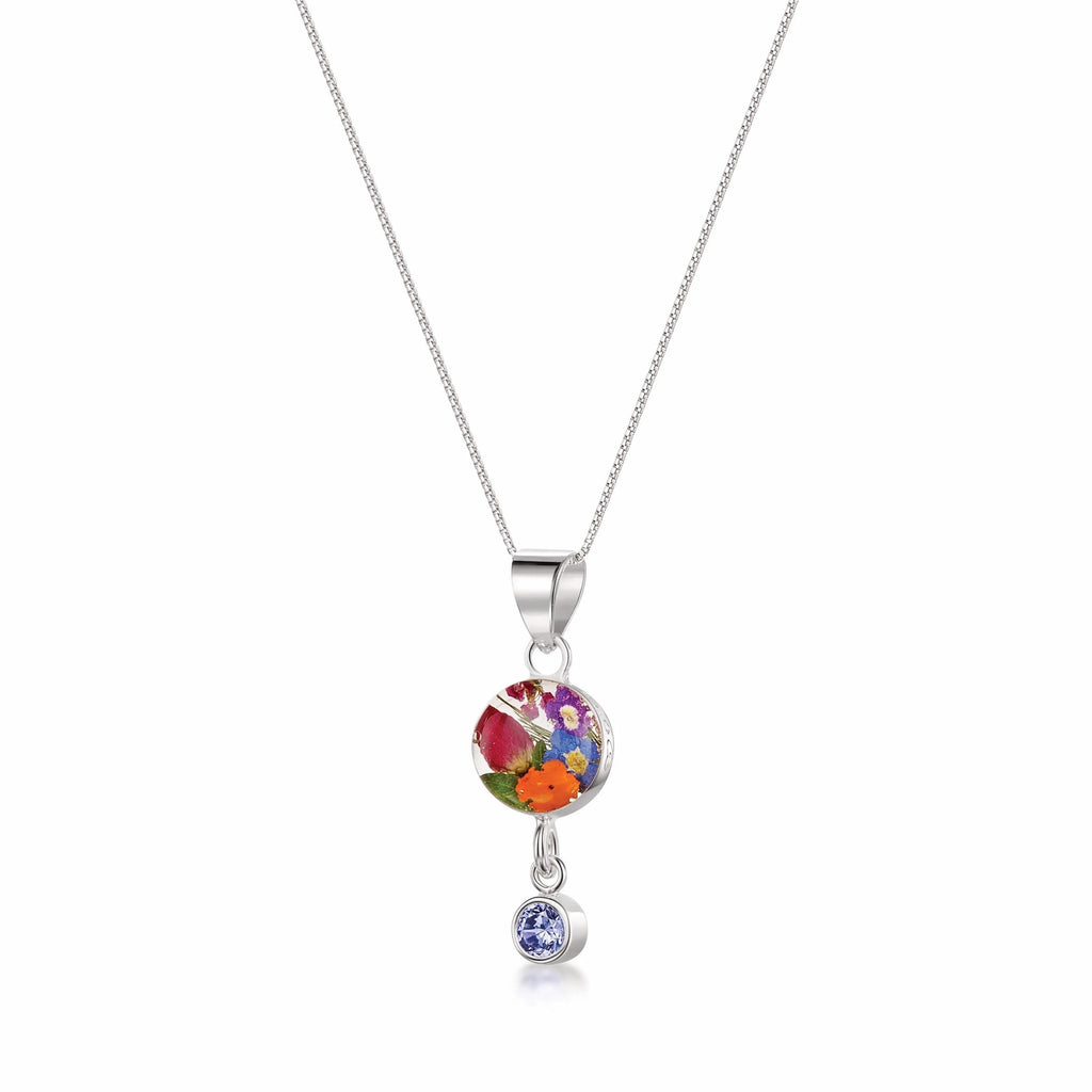 Shrieking Violet's Handmade Birthstone Necklaces: Nature's Beauty in Sterling Silver