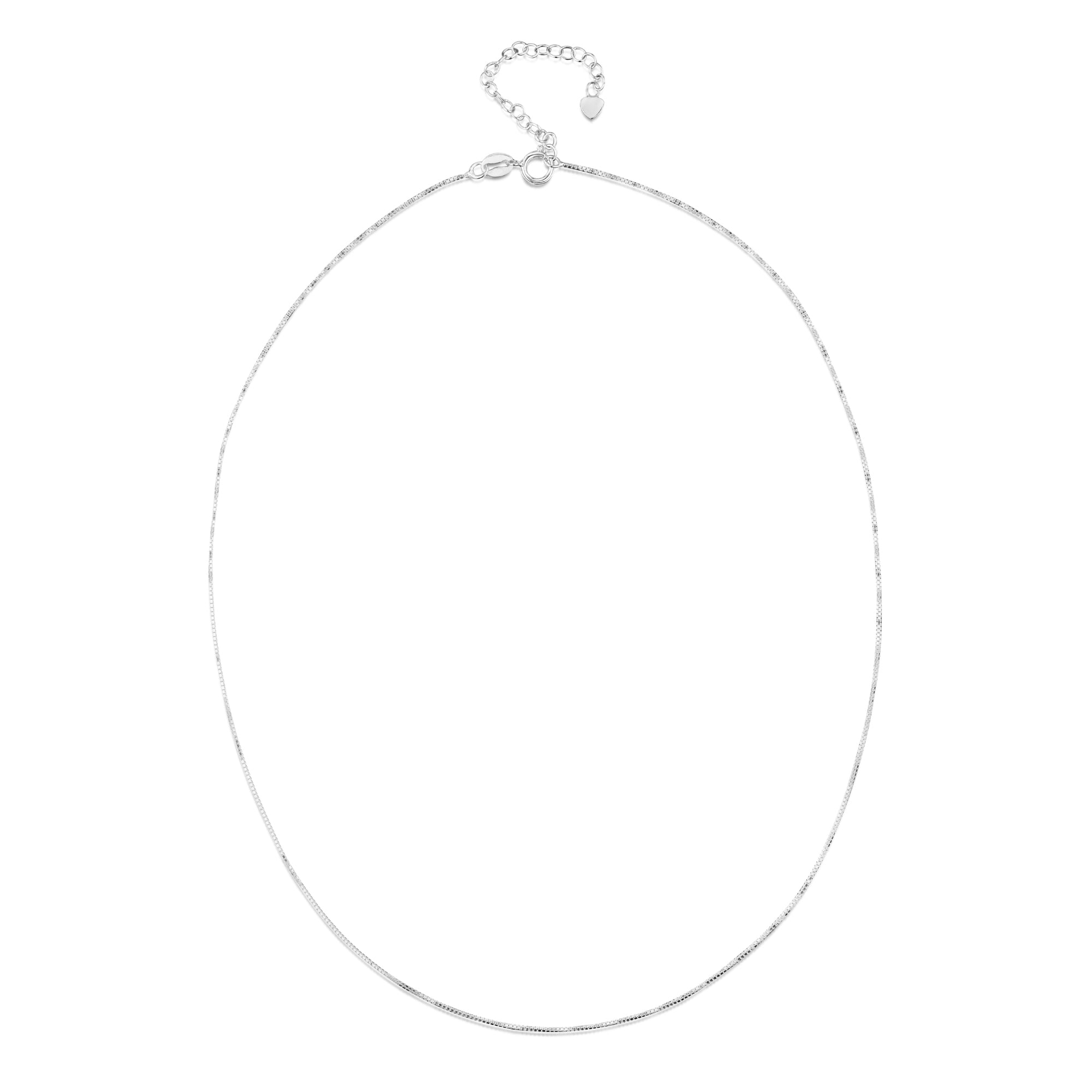 Vergeet-Mij-Niet Druppel Hanger Ketting in Zilver Sterling