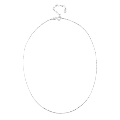 Vergeet-Mij-Niet Druppel Hanger Ketting in Zilver Sterling